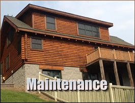  Rush, Kentucky Log Home Maintenance