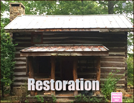 Historic Log Cabin Restoration  Rush, Kentucky